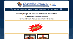 Desktop Screenshot of chantells-creations.com