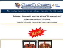 Tablet Screenshot of chantells-creations.com