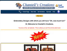 Tablet Screenshot of chantells-creations.net